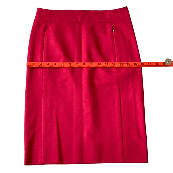 Pre-loved Diane von Furstenberg Red Pencil Skirt - UK Size 6-8 - Picture 15 of 17